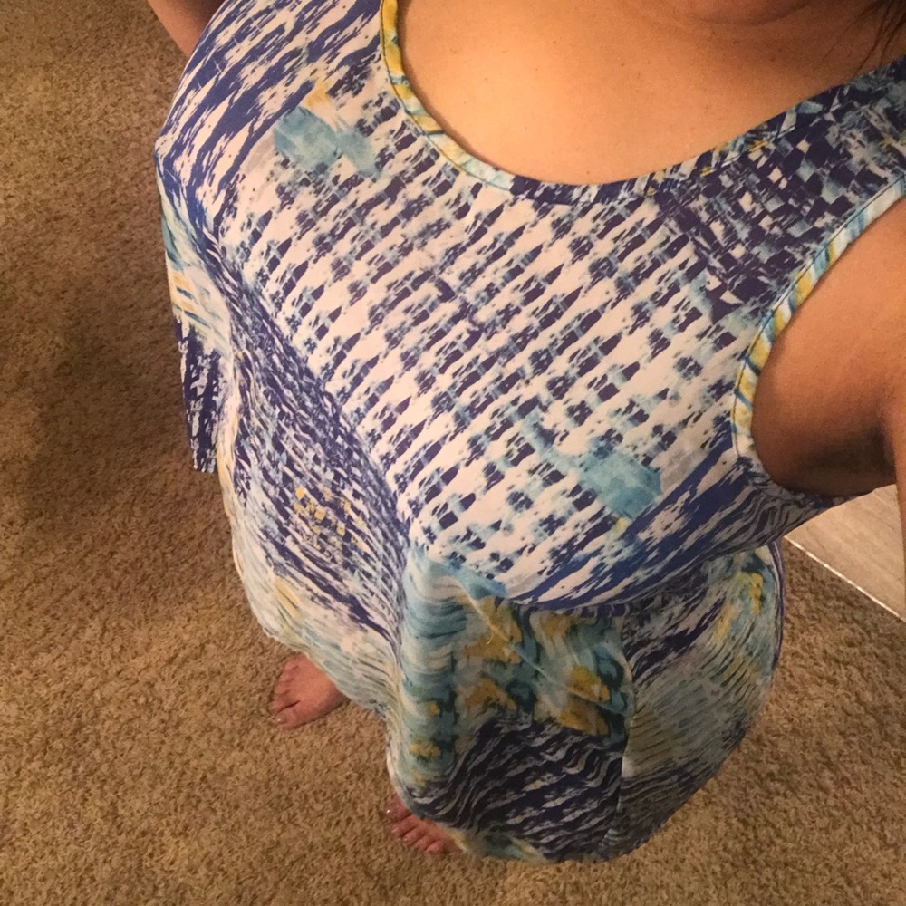 Flowing back out blouse